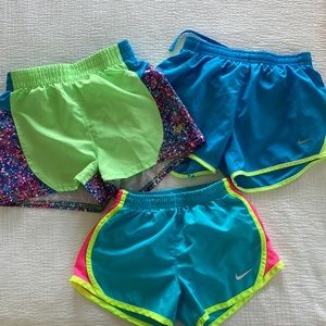 Girls Lot Shorts Skechers and Nike sizes small 6x 7/8